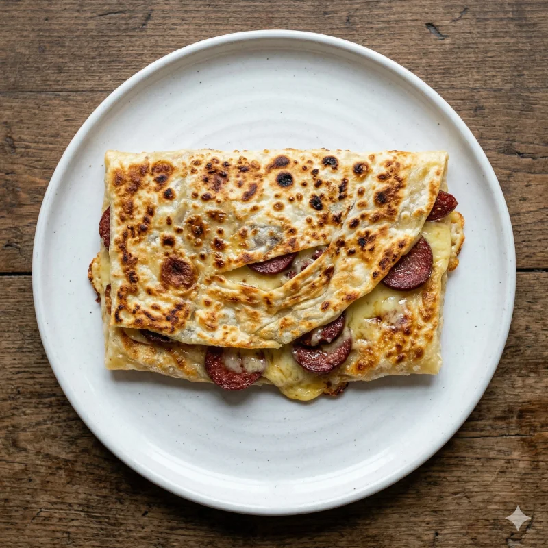 Sucuklu Kaşarlı Gözleme